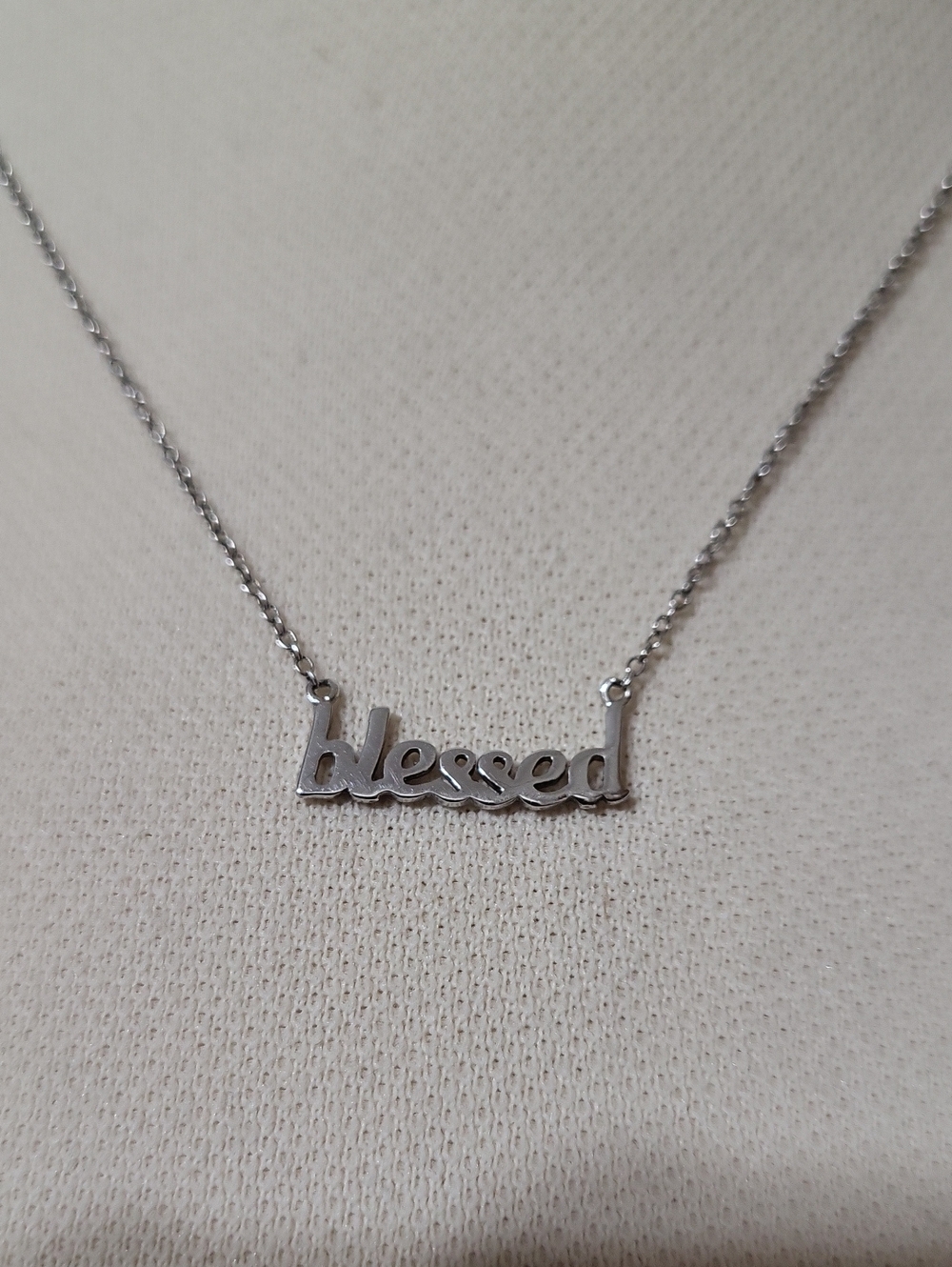 Sterling Silver Blessed Necklade